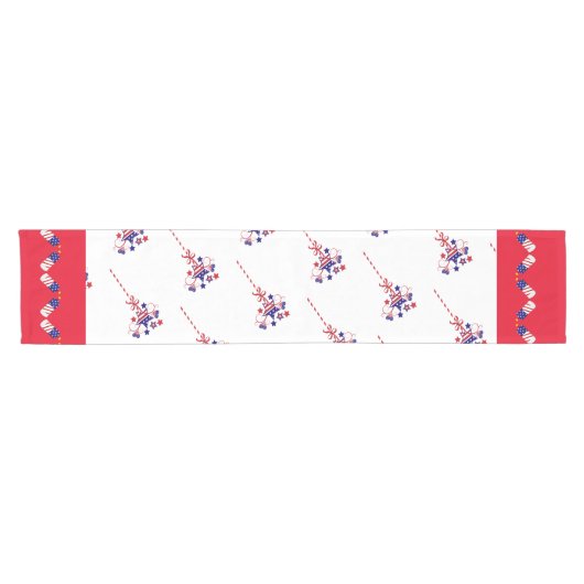 4e van juli-tabeluitvoerder korte tafelloper (Horizontaal)