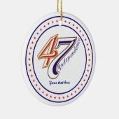 4e van juli tekst ontwerp ornament (Rechts)