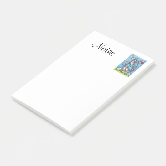 4E VAN JULY ROOSTER, KICKEN 3M Post-it® notes (Schuin)