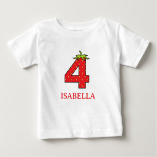 4e verjaardag aardbei thema Feestje