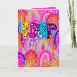 4e verjaardag bedankkaart