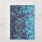 4e Verjaardag Blauwe Edelsteen Agaat Custom Age Kaart (Achterkant)