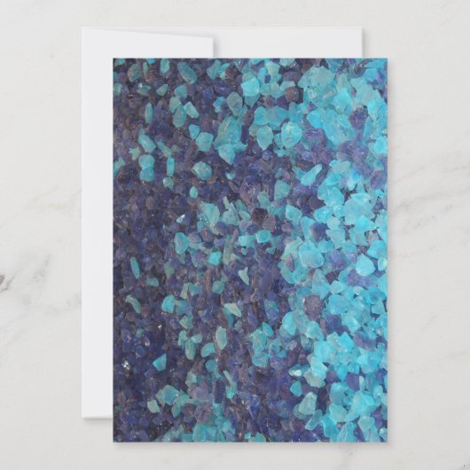 4e Verjaardag Blauwe Edelsteen Agaat Custom Age Kaart (Achterkant)