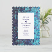 4e Verjaardag Blauwe Edelsteen Agaat Vierde Leefti Kaart (Staand voorkant)