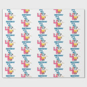 4e verjaardag cadeaupapier (Vlak)