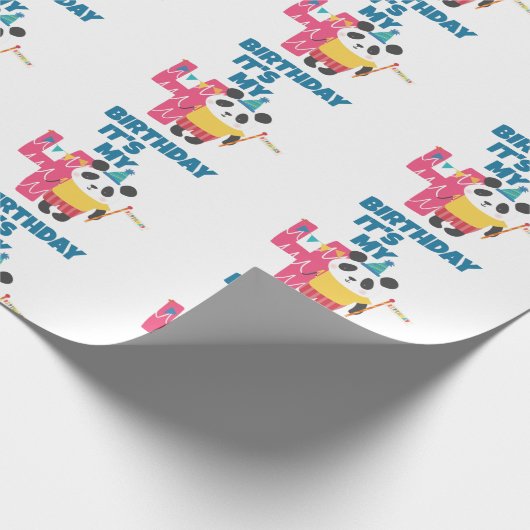 4e verjaardag cadeaupapier (Hoek)