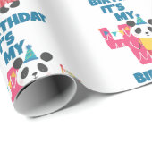 4e verjaardag cadeaupapier (Rol Hoek)