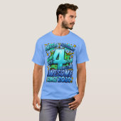 4e verjaardag Comic Style Geweldig sinds 2020 4 ja T-shirt (Voorkant volledig)