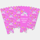 4e Verjaardag Eenhoorn met Cake Favoriete Box Bedankdoosjes (Ongevouwen)