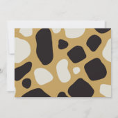 4e Verjaardag Feest Safari Oerwoud Dieren Jongen F Kaart (Achterkant)