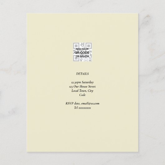 4e verjaardag Foto collage Invite Boy Girl gemengd (Achterkant)