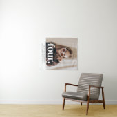 4e verjaardag foto welkomstbord wandkleed (In Situ (horizontaal))