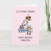 4e verjaardag fotokaart kaart (Voorkant)