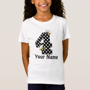4e verjaardag Gepersonaliseerd T-shirt voor de tro