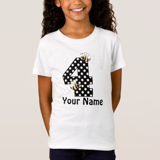 4e verjaardag Gepersonaliseerd T-shirt voor de tro (Voorkant)