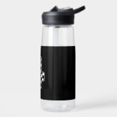 4e verjaardag geruite nummer 4 auto race vlag waterfles (Links)