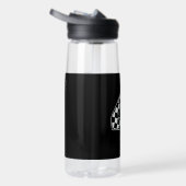 4e verjaardag geruite nummer 4 auto race vlag waterfles (Rechts)