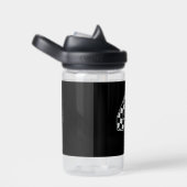 4e verjaardag geruite nummer 4 auto race vlag waterfles (Rechts)