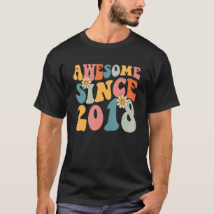 4e Verjaardag Geweldige sinds 2018 4 Jaar Oud Jong T-shirt