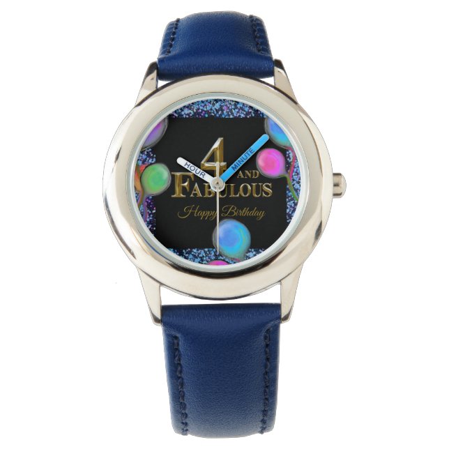 4e verjaardag  horloge (Voorkant)