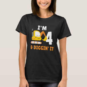 4e verjaardag ik ben vier en ik citeer het feest 1 t-shirt