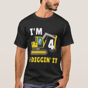 4e verjaardag ik ben vier en ik citeer het feest 1 t-shirt