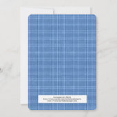 4e Verjaardag Jongen Uitnodigingen Teddy Bear Trai (Achterkant)