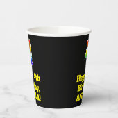 4e verjaardag: Kleurrijk, Leuk, Opwindend, Regenbo Papieren Bekers (Links)