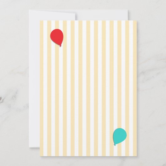 4e verjaardag Partij Voeg een Uitnodiging van de B (Achterkant)