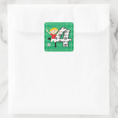 4e Verjaardag Rood en Wit Voetbal Goal Stickers (Tas)