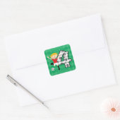 4e Verjaardag Rood en Wit Voetbal Goal Stickers (Envelop)