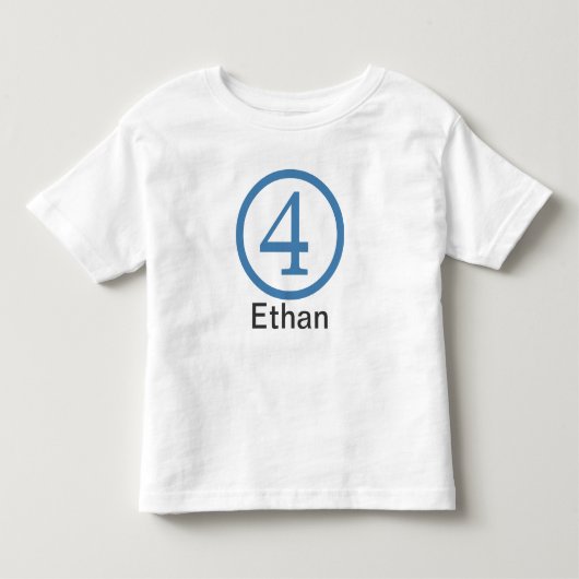 4e Verjaardag  T-Shirt Boy (Voorkant)