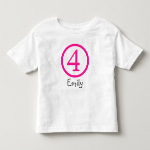 4e Verjaardag T-shirt Meisje