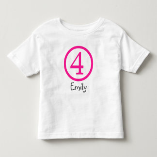 4e Verjaardag  T-shirt Meisje
