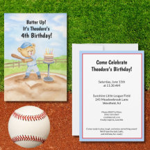 4e Verjaardag Tee Ball Teddibeer Honkbal