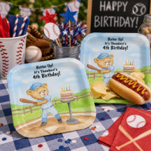 4e Verjaardag Tee Ball Teddibeer Honkbal