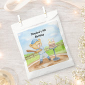4e Verjaardag Tee Ball Teddybeer Honkbal Bedankzakje (Geknipt)