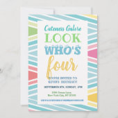 4e verjaardag uitnodiging Gezegden (Voorkant)