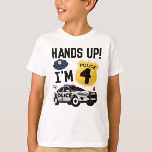 4e verjaardag van de cadeau van de politie 4 jaar t-shirt