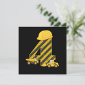 4e verjaardag van de gradiënt van de Bouwer van 4 Kaart (Staand voorkant)