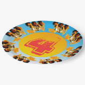 4e verjaardag van de Kinder oprichtingspartij Papieren Bordje (Gekanteld)