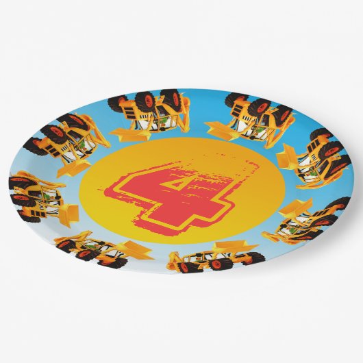 4e verjaardag van de Kinder oprichtingspartij Papieren Bordje (Gekanteld)