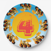 4e verjaardag van de Kinder oprichtingspartij Papieren Bordje (Voorkant)