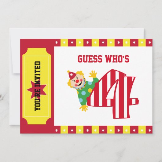 4e verjaardag van de lancering van Circus Kaart (Voorkant)