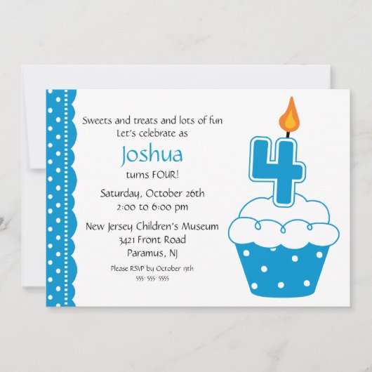 4e verjaardag van de uitnodiging tot het indienen  (Voorkant)