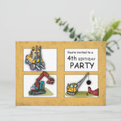 4e verjaardag van de uitnodiging van de partij "Bi (Staand voorkant)