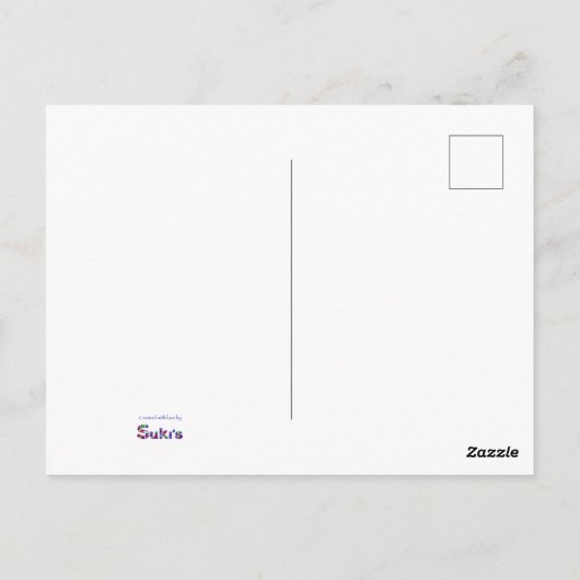 4e verjaardag van het kaarsje | Roze Turquoise Fol Briefkaart (Achterkant)