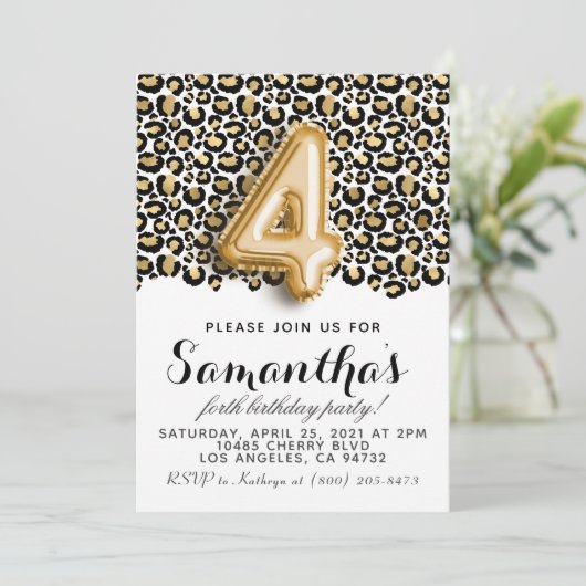 4e verjaardag van het proefkoninklijk proefkoninkr kaart (Staand voorkant)