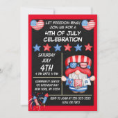 4e verjaardag van uitnodiging van de partij van ju (Voorkant)