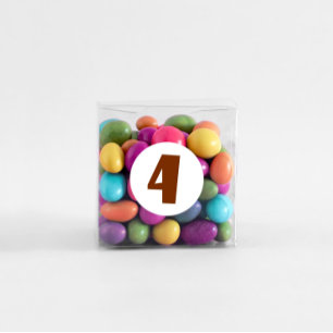 4e Verjaardag Verbrand Sinaasappel 4 Ronde Sticker